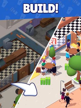 Merge Restaurant Tycoon Game Screenshot