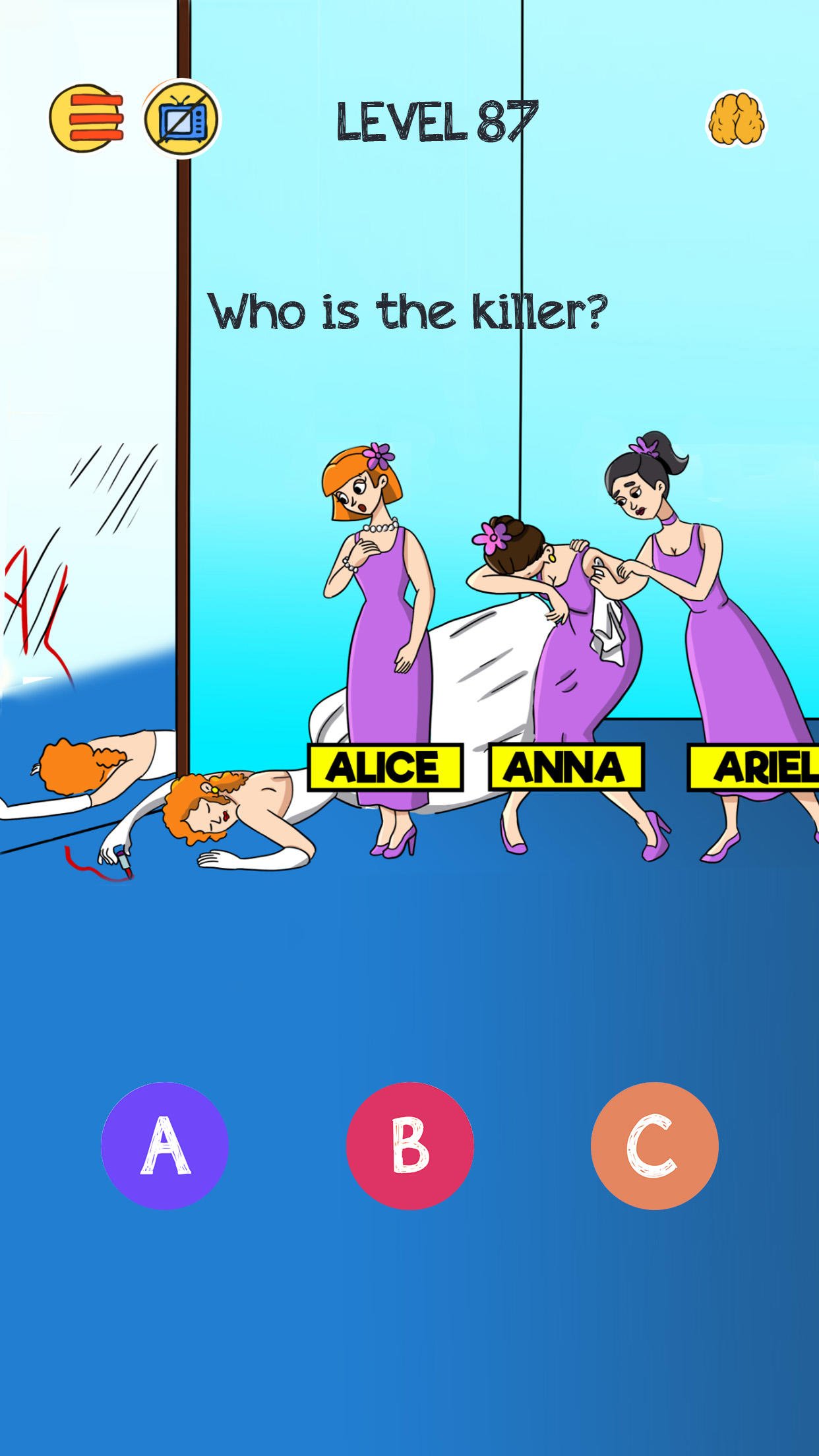 Brain Who? Tricky Riddle Tests Game Screenshot