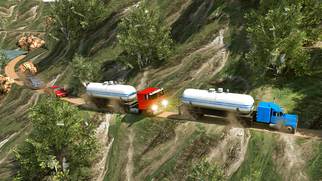 Oil Tanker Truck Simulator: Hill Driving Game Screenshot