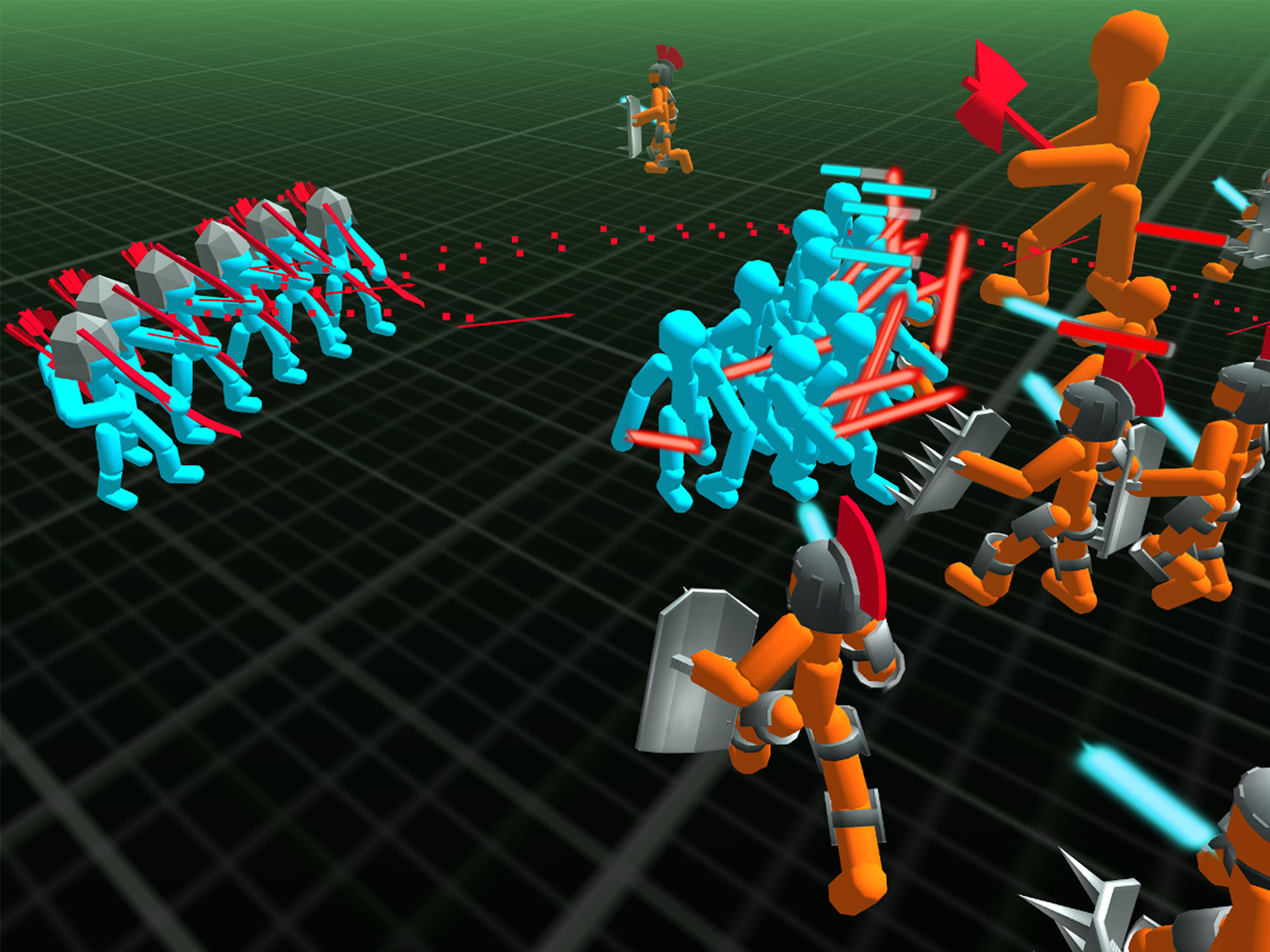 Скриншот игры Stickman Simulator Neon Battle