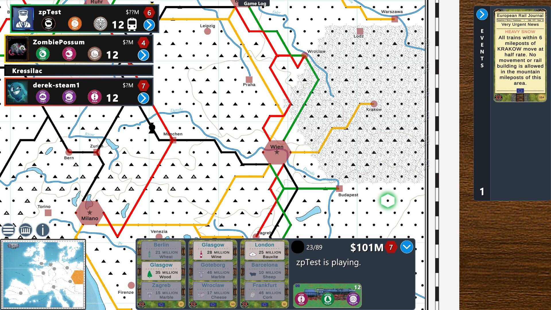 Empire Builder - Europe Game Screenshot