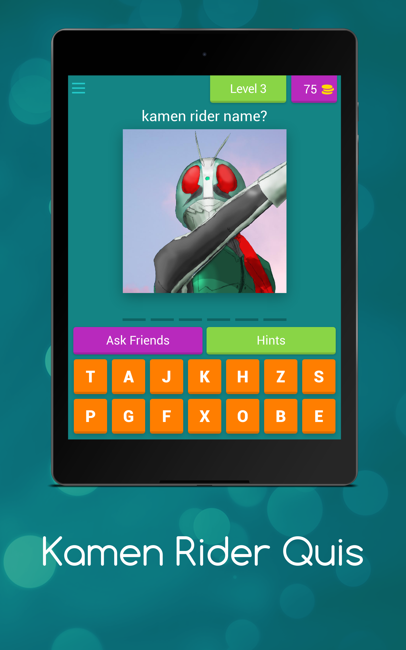 Kamen Rider Quis Game Screenshot