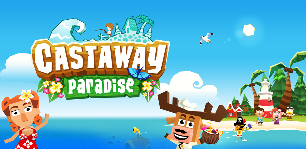 Banner of Castaway Paradise - เก็บเกี่ยว, Animal Island Town 2.6618