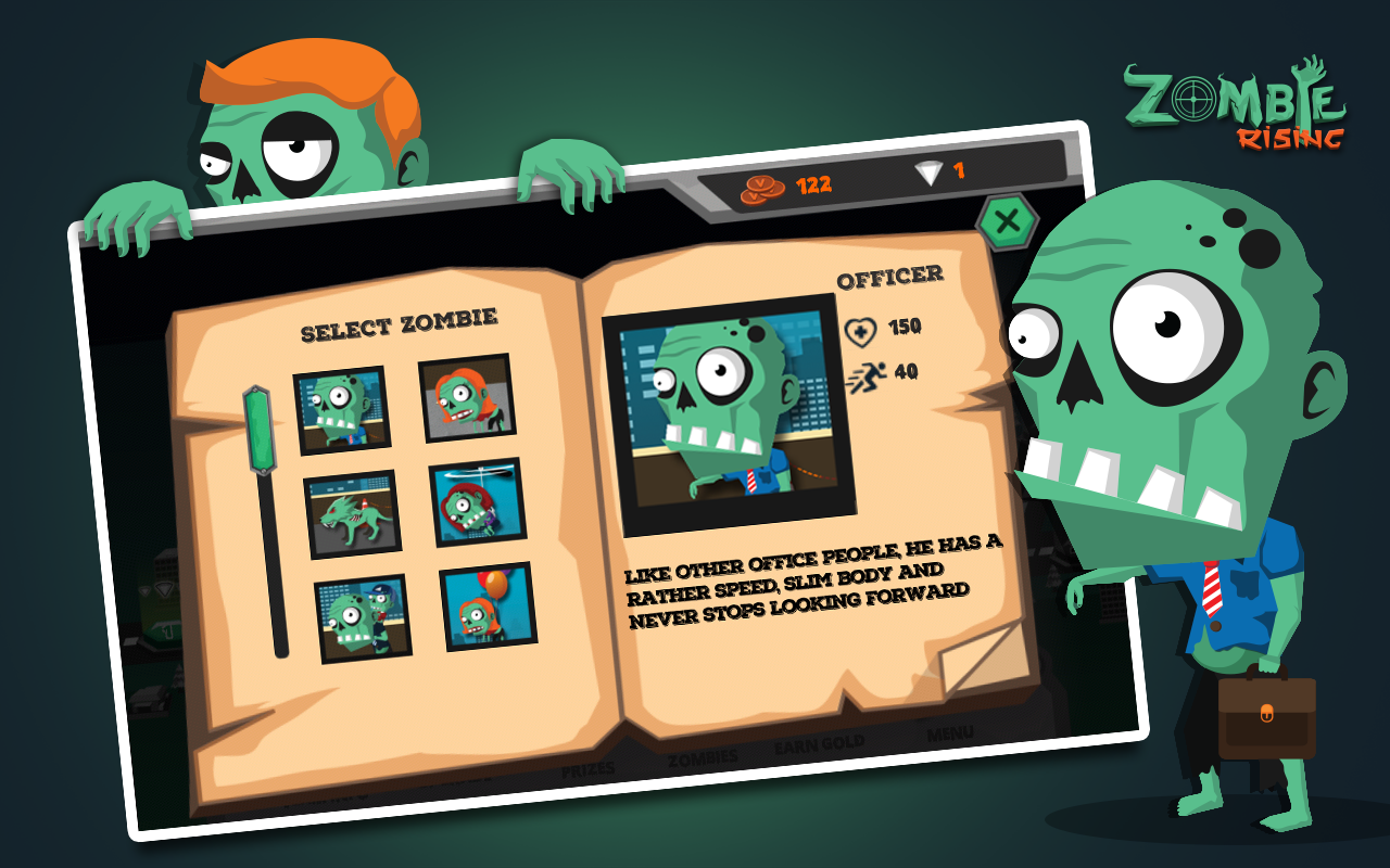 죽은 대상 : 좀비가 상승 게임 스크린샷