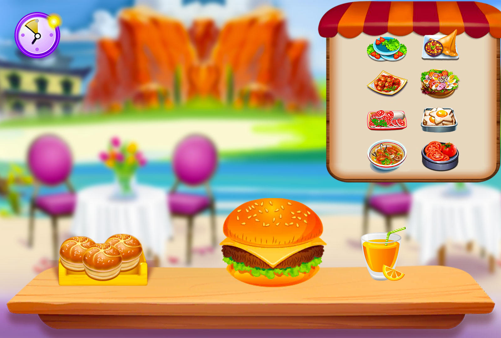 Oana's Burger House Game Screenshot