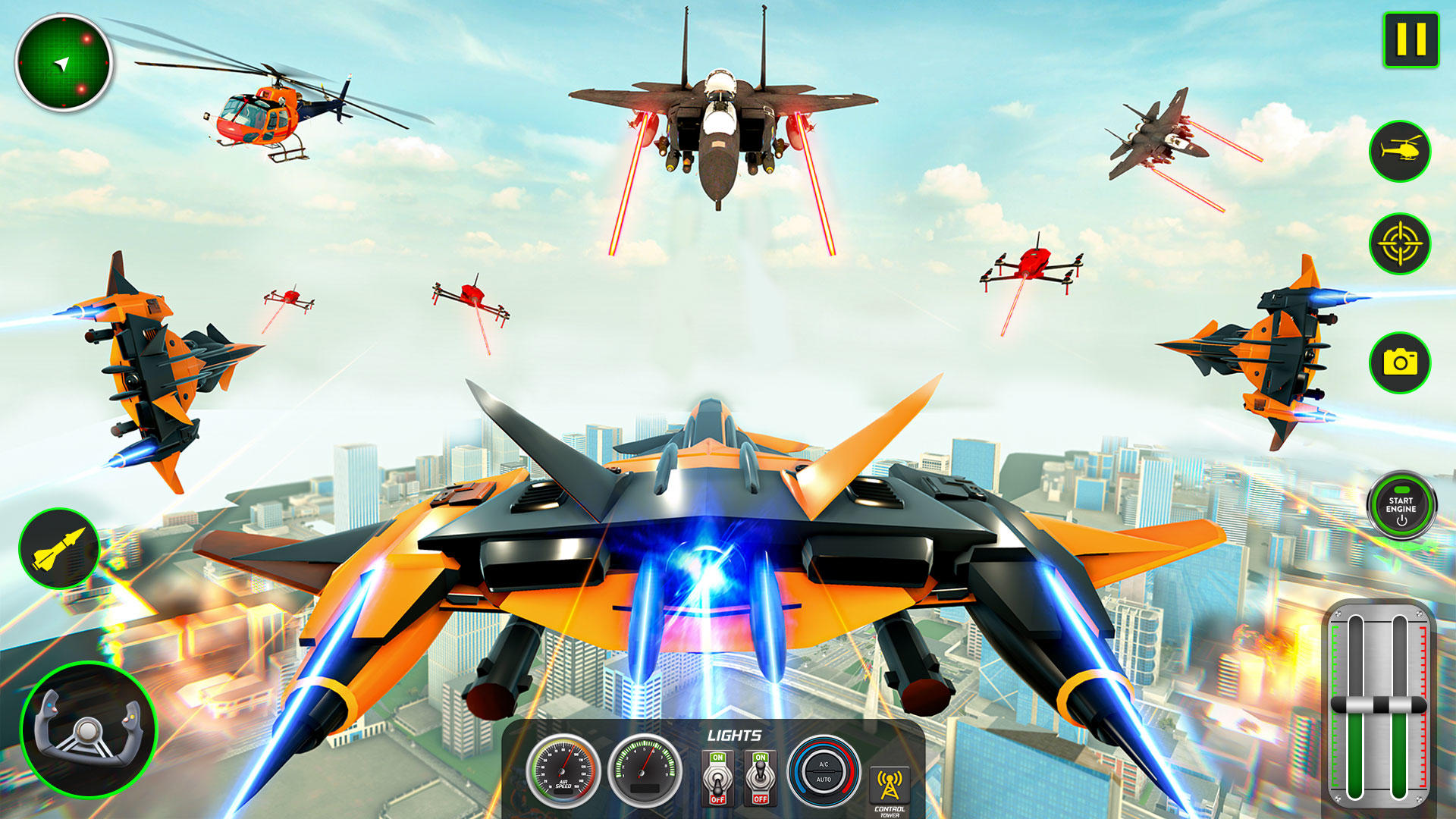 Air Robot Game - Flying Robot Game Screenshot