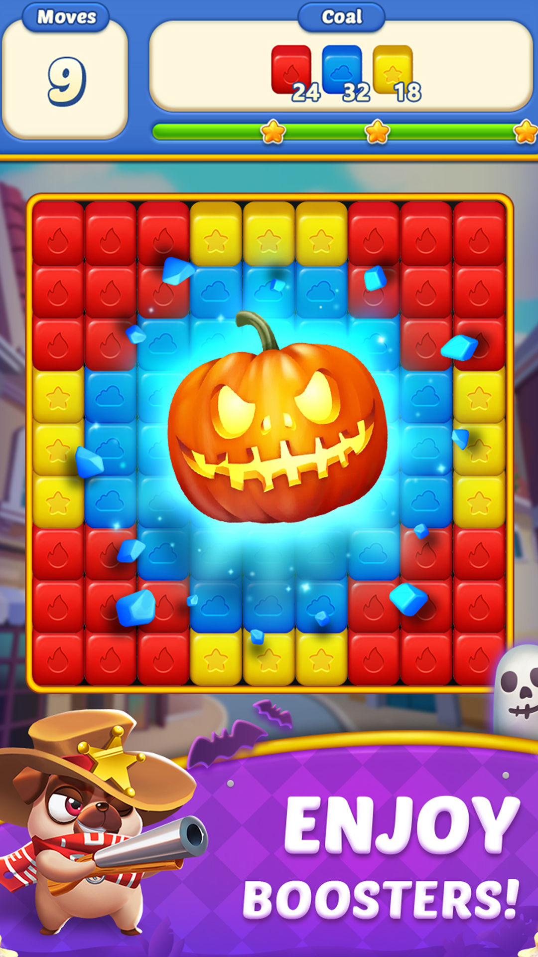 Cube Blast Journey: Toon & Toy Game Screenshot