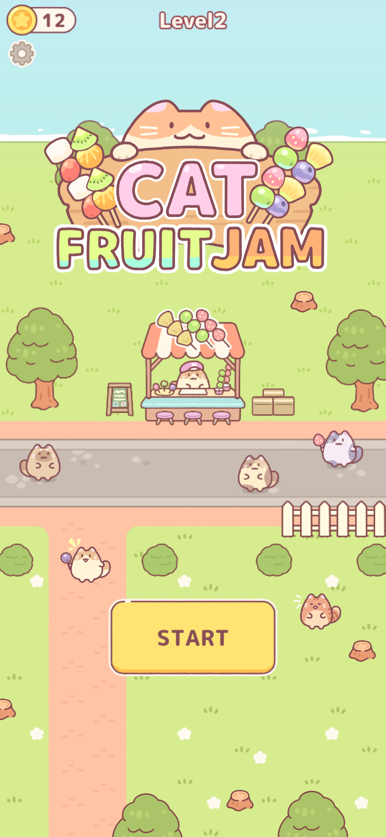 Cat Fruit Jam：Puzzle Game Game Screenshot