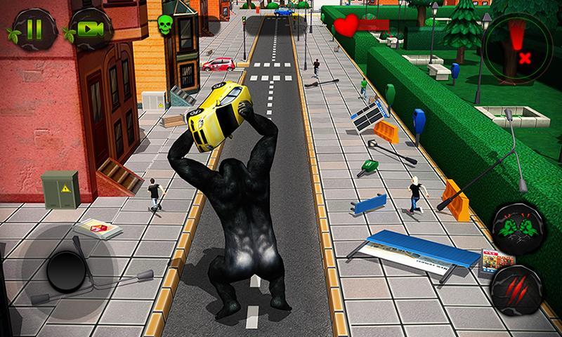 Ultimate Gorilla Rampage 3D ภาพหน้าจอเกม