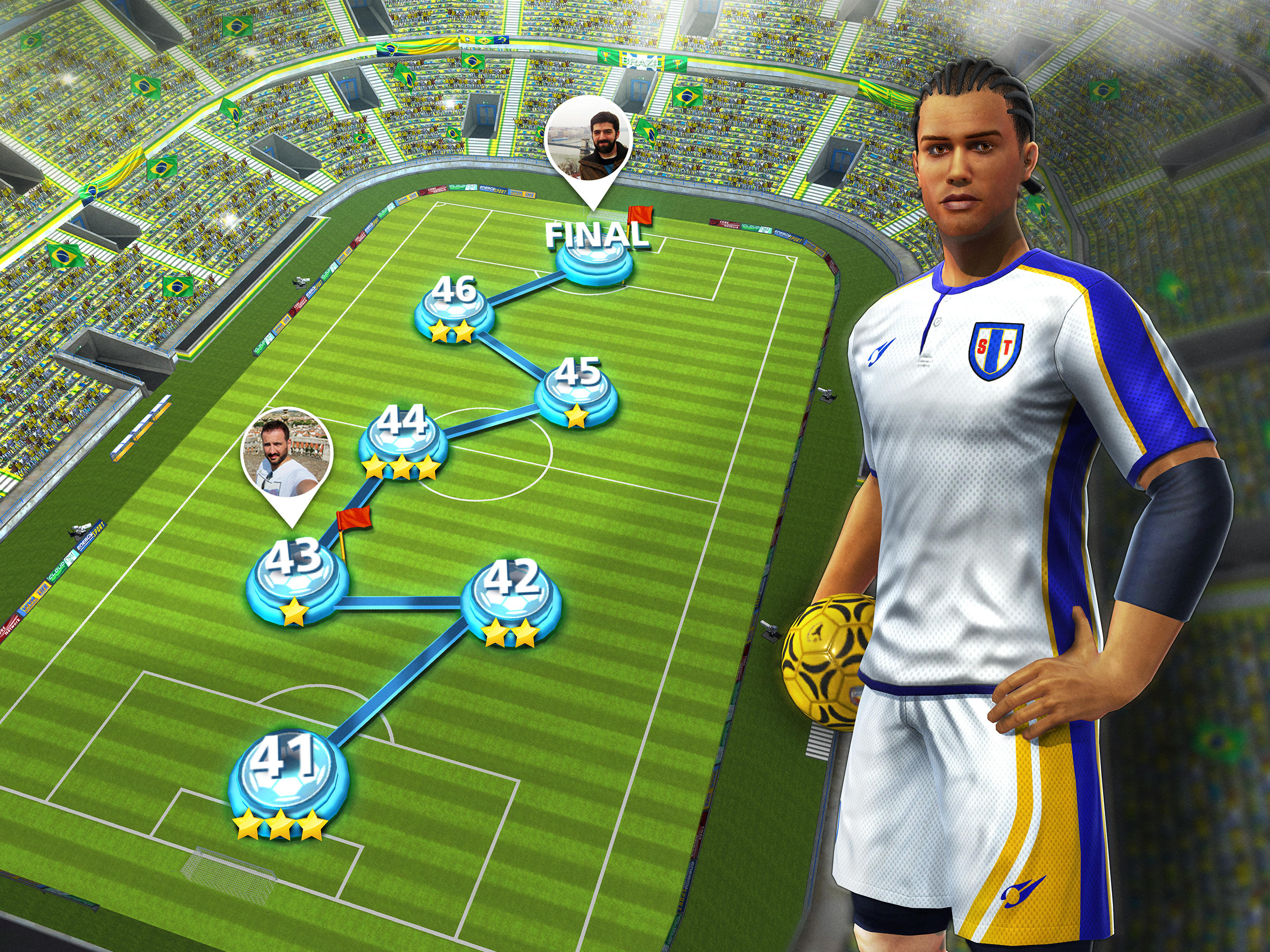 Captura de Tela do Jogo Football Strike: Online Soccer