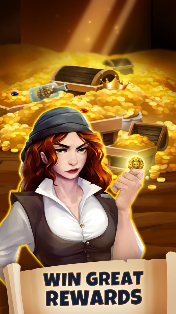 Pirates & Puzzles：Match 3 RPG screenshot game