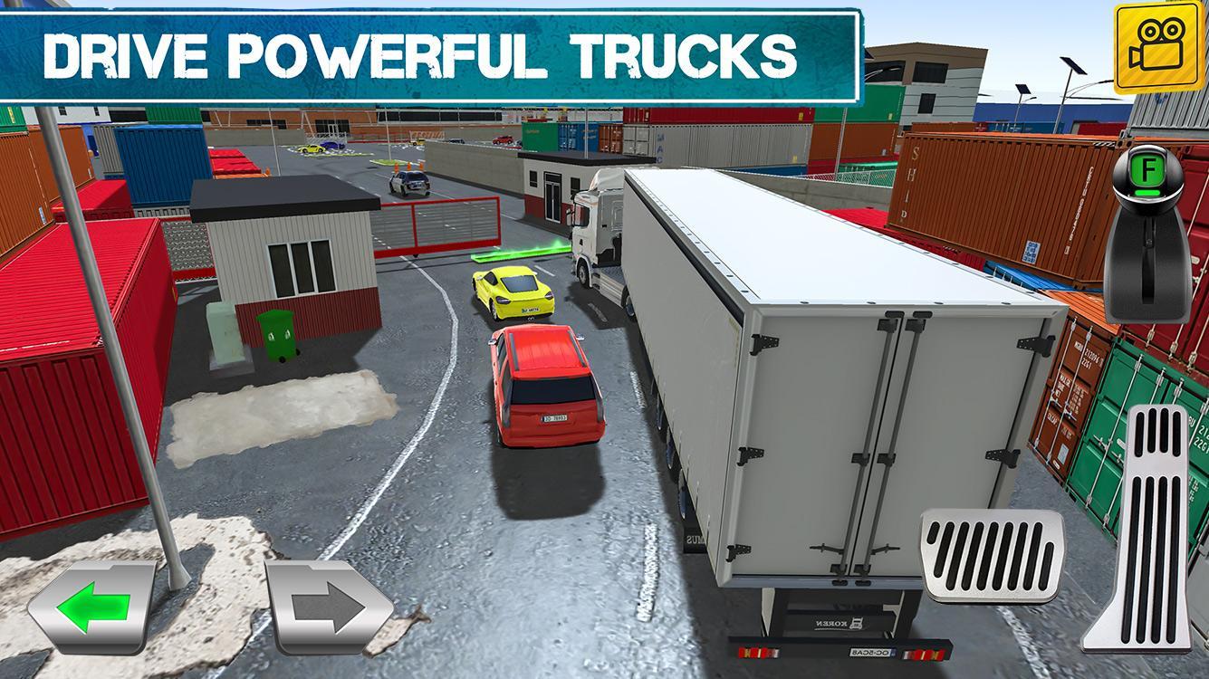 Cuplikan Layar Game Cargo Crew: Port Truck Driver