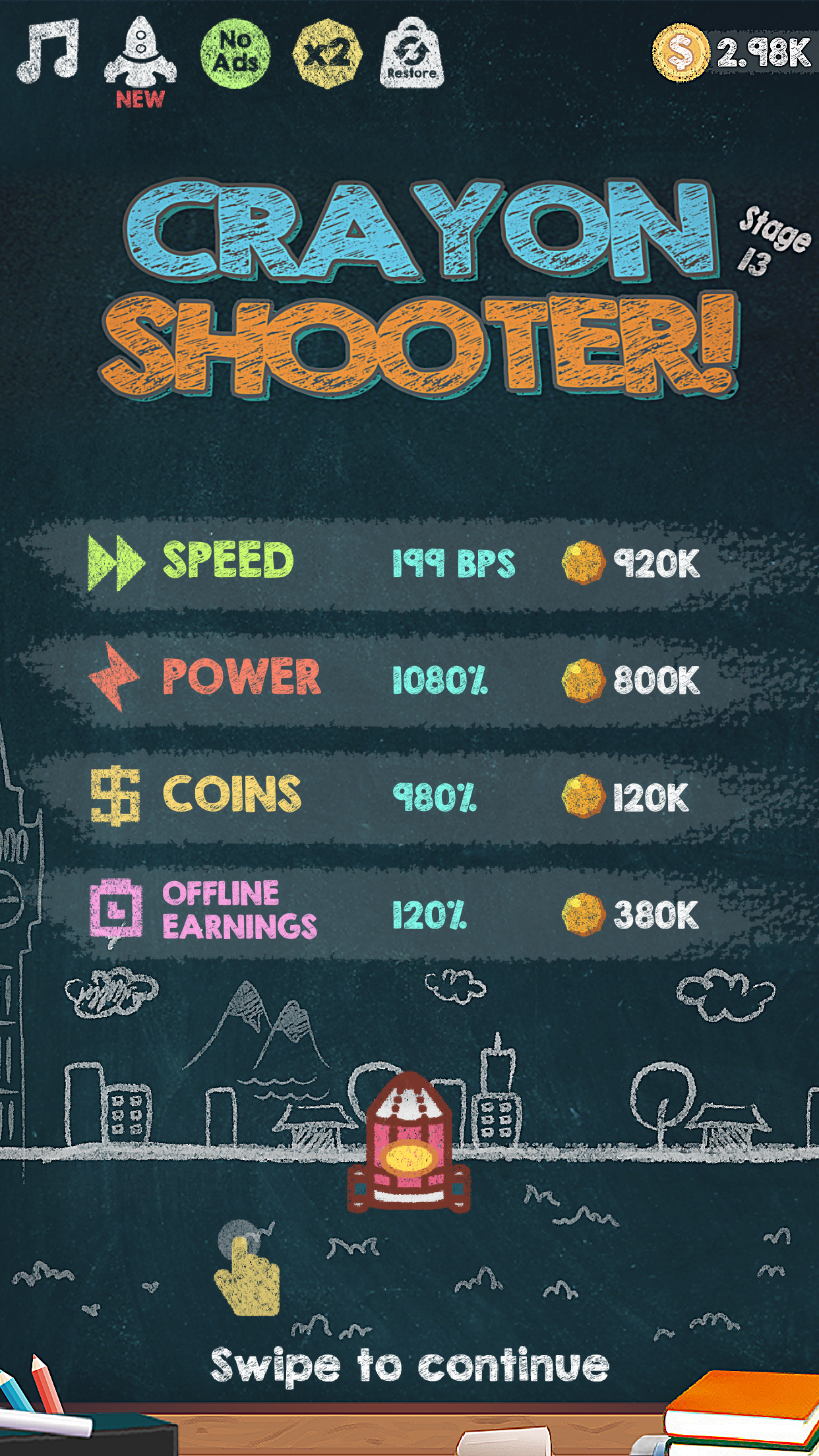 Cuplikan Layar Game Crayon Shooter!