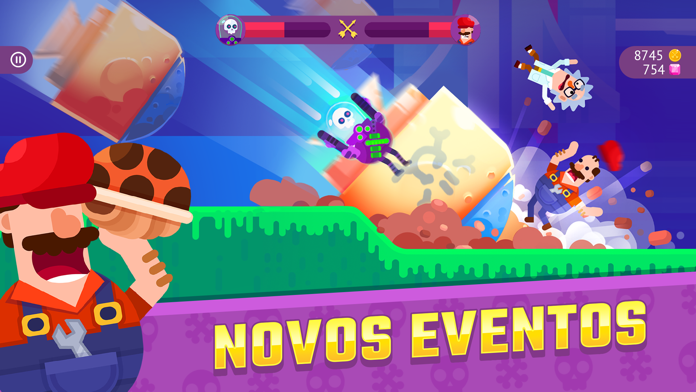 Captura de Tela do Jogo Bowmasters - Multiplayer Game