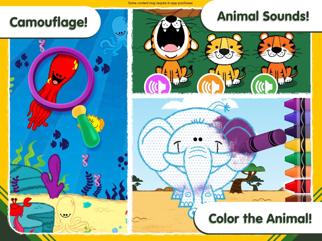 Screenshot of Crayola Colorful Creatures