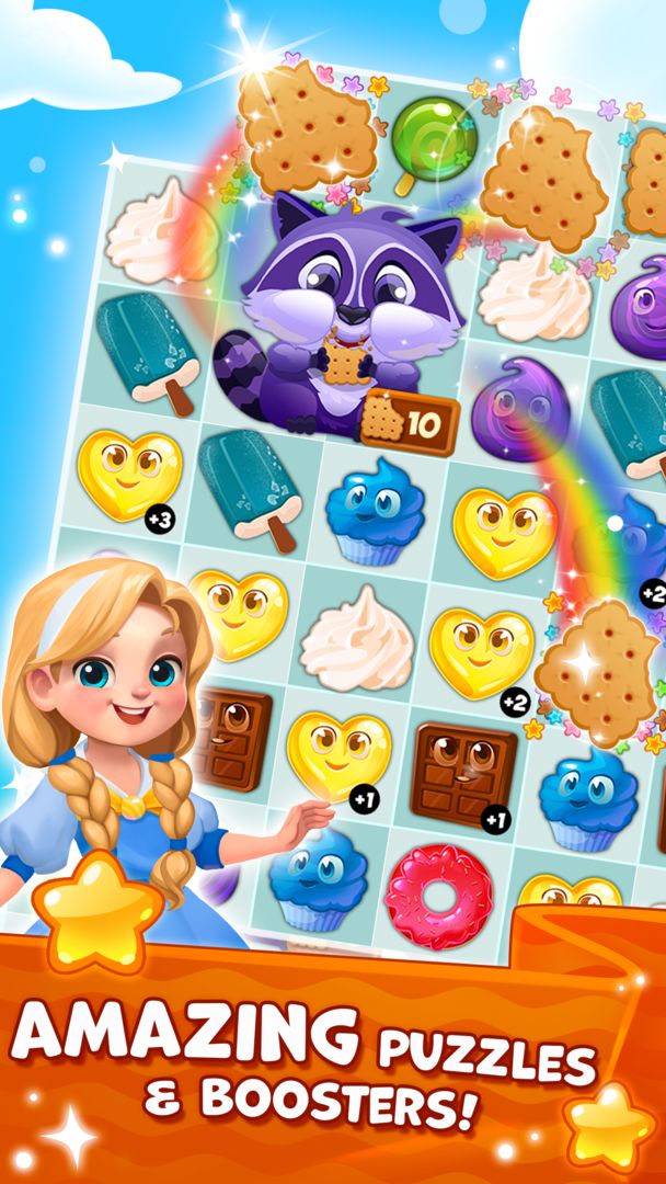 Candy Valley - Match 3 Puzzle ภาพหน้าจอเกม