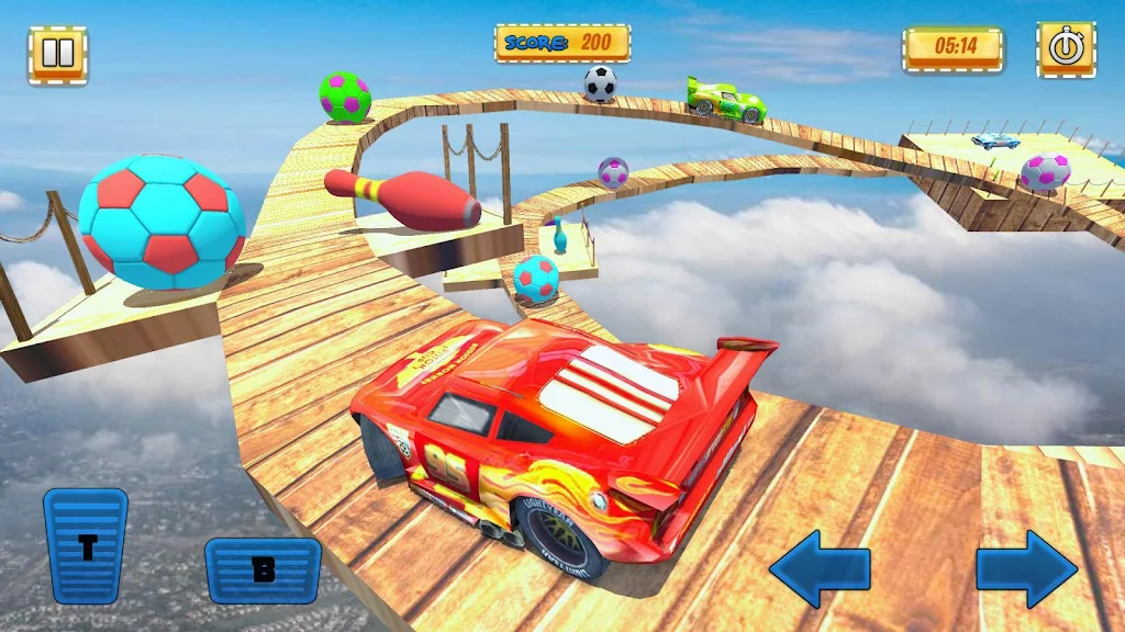 Cuplikan Layar Game Superheroes lightning car race