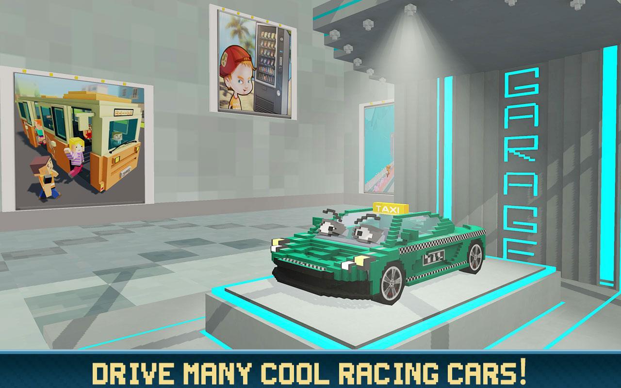 Mr. Blocky City Taxi SIM Game Screenshot
