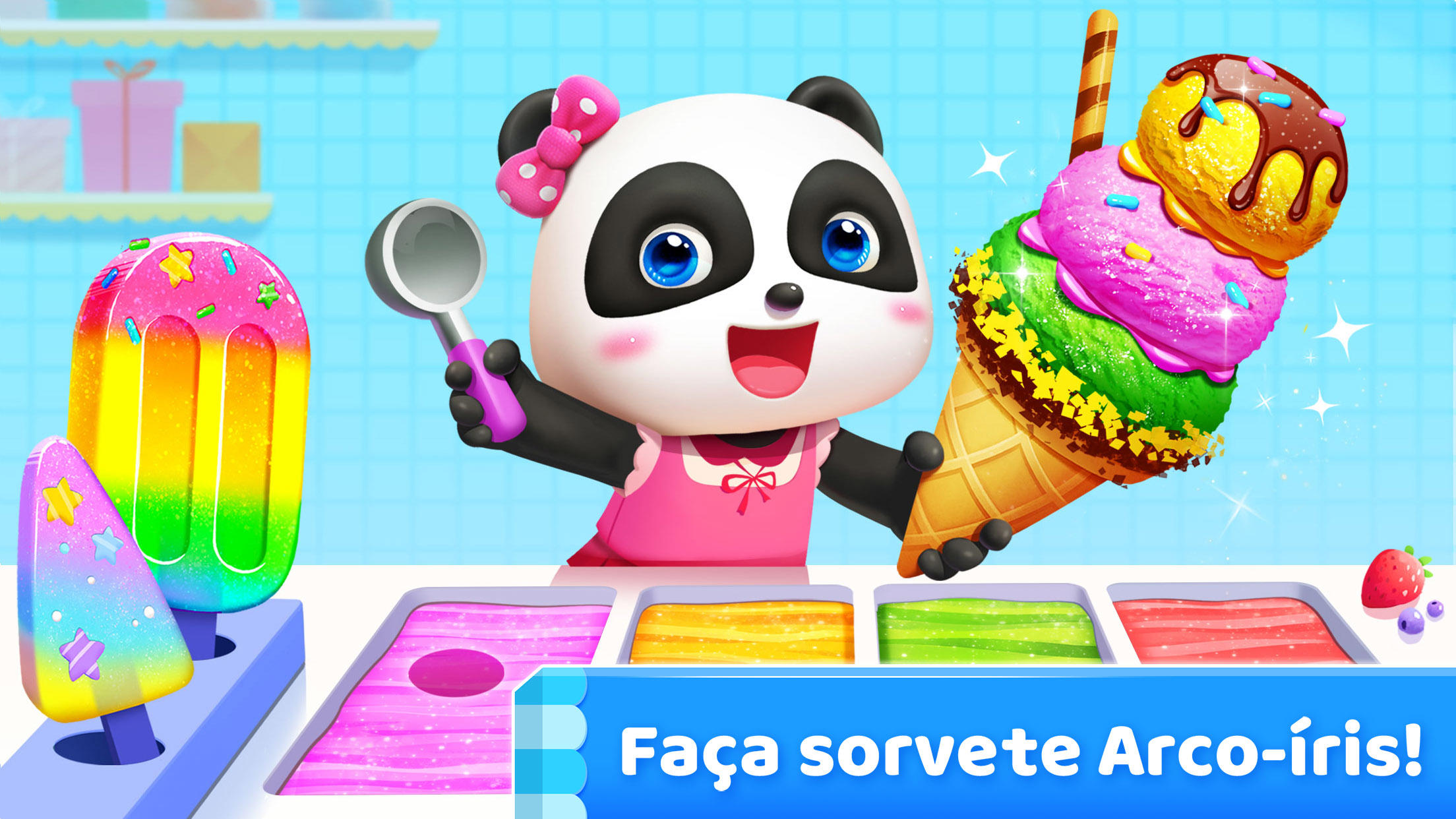 Captura de Tela do Jogo Jogo de Sorvete do Panda