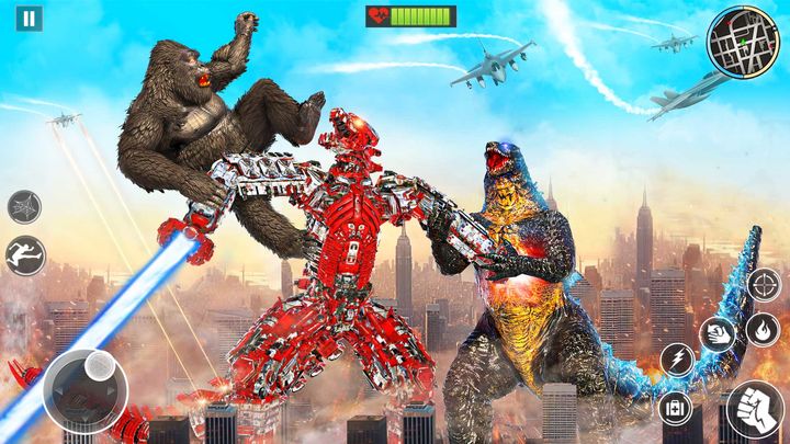 Angry Gorilla Monster Attack Game Screenshot