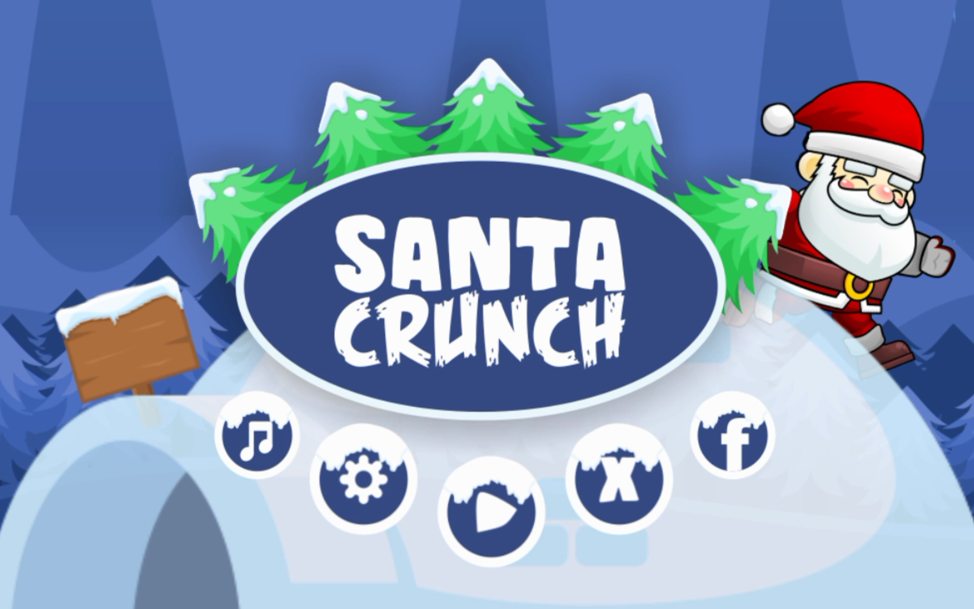 Santa Crunch Game Screenshot
