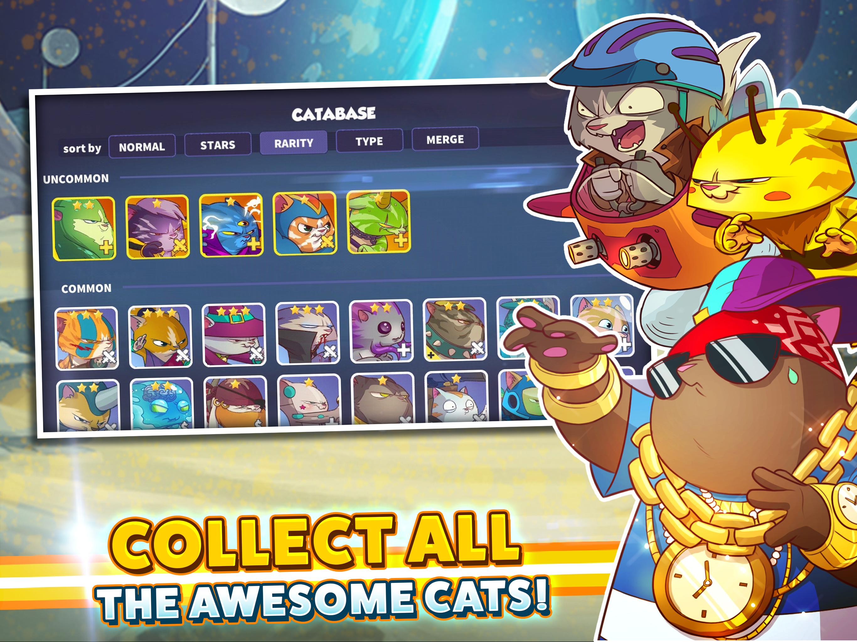 Tap Cats: Idle Warfare Game Screenshot