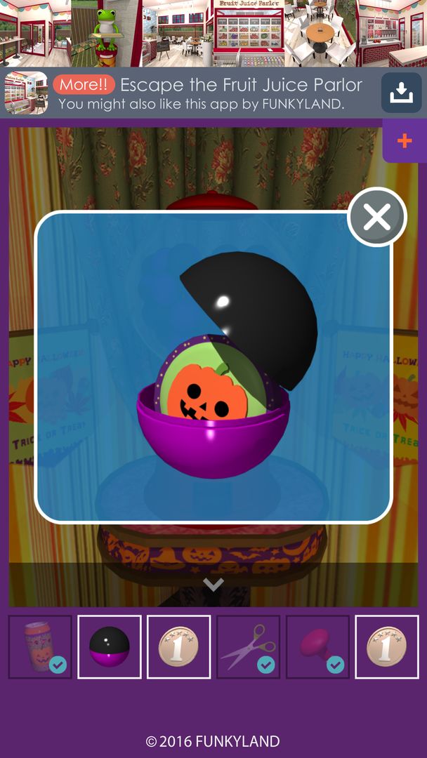 Screenshot of Escape a Halloween Candy Shop