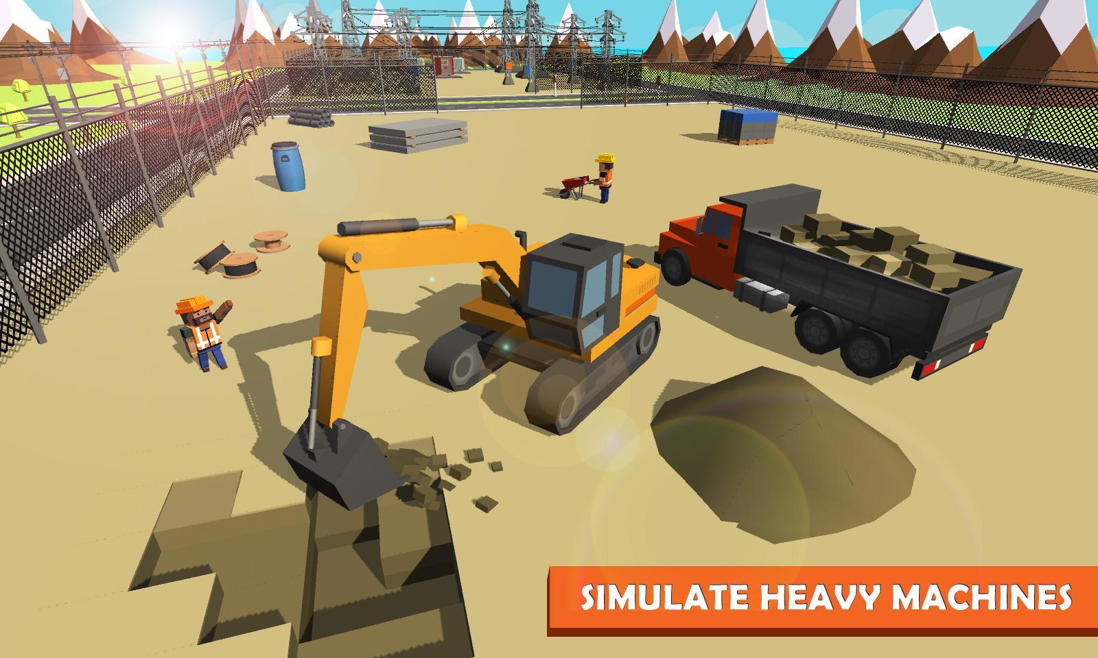 Electrical Grid Station Construction: Building Sim Game Screenshot