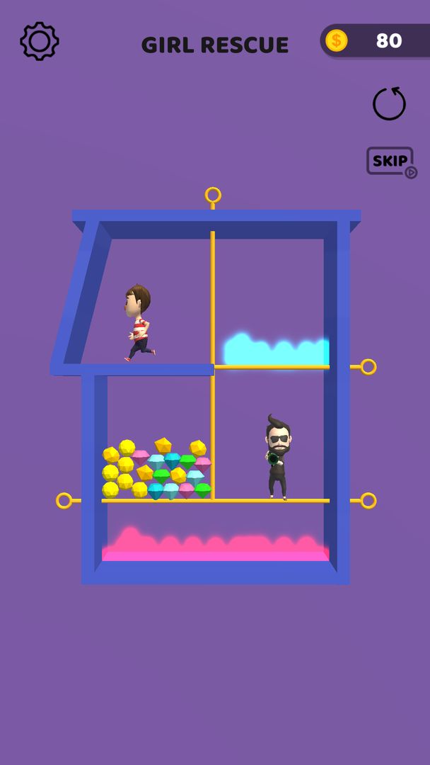 Pin Rescue-Pull the pin game! screenshot game