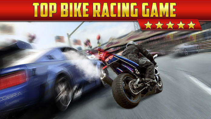 Screenshot 1 of 3D Motor-Bike Drag Race: Симулятор реального вождения Гоночная игра 
