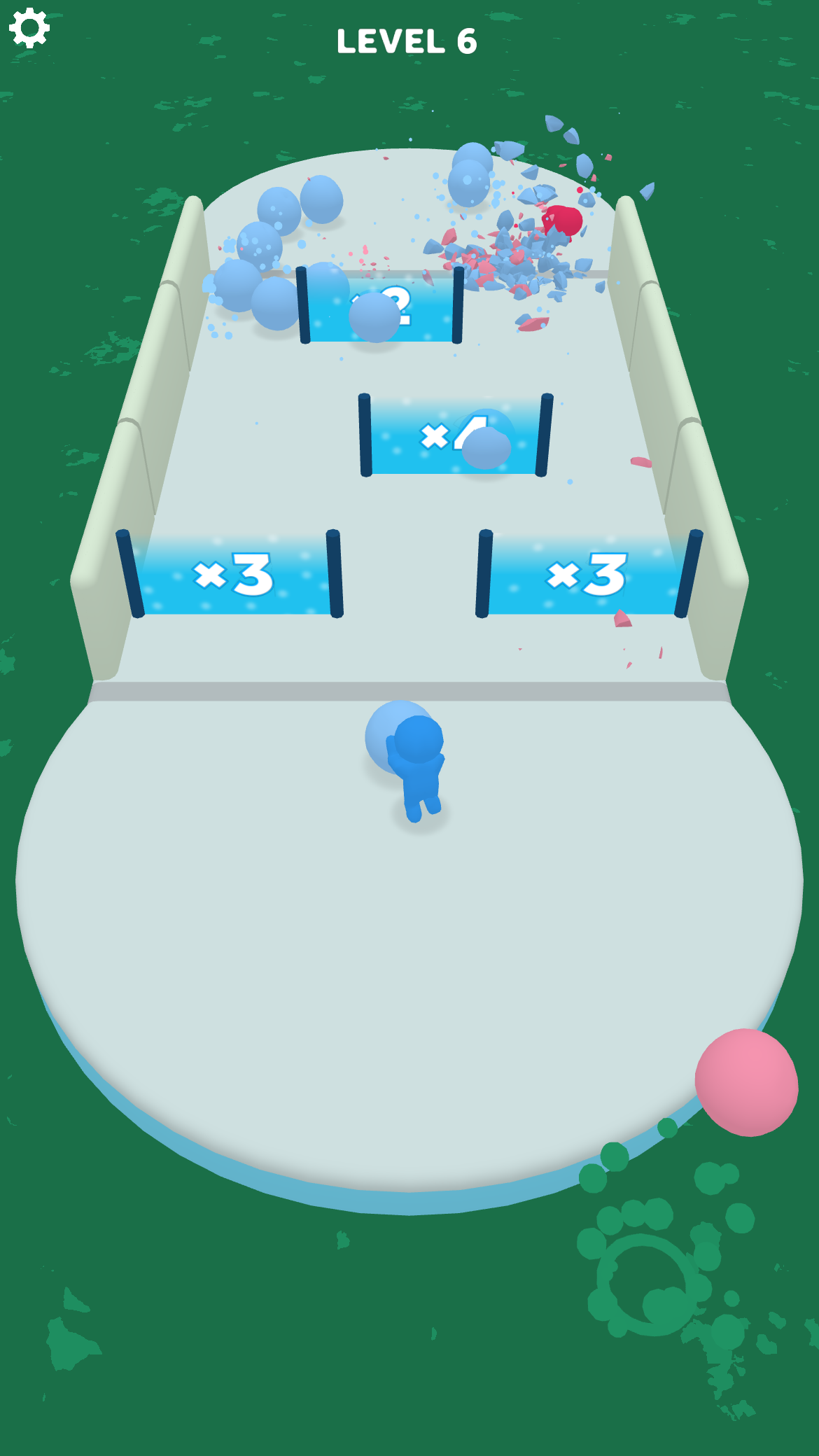 Battle Ball: Snow Arena Game Screenshot
