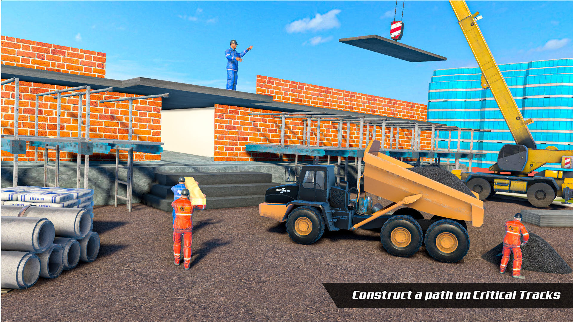 Snow Offroad Construction Site Game Screenshot