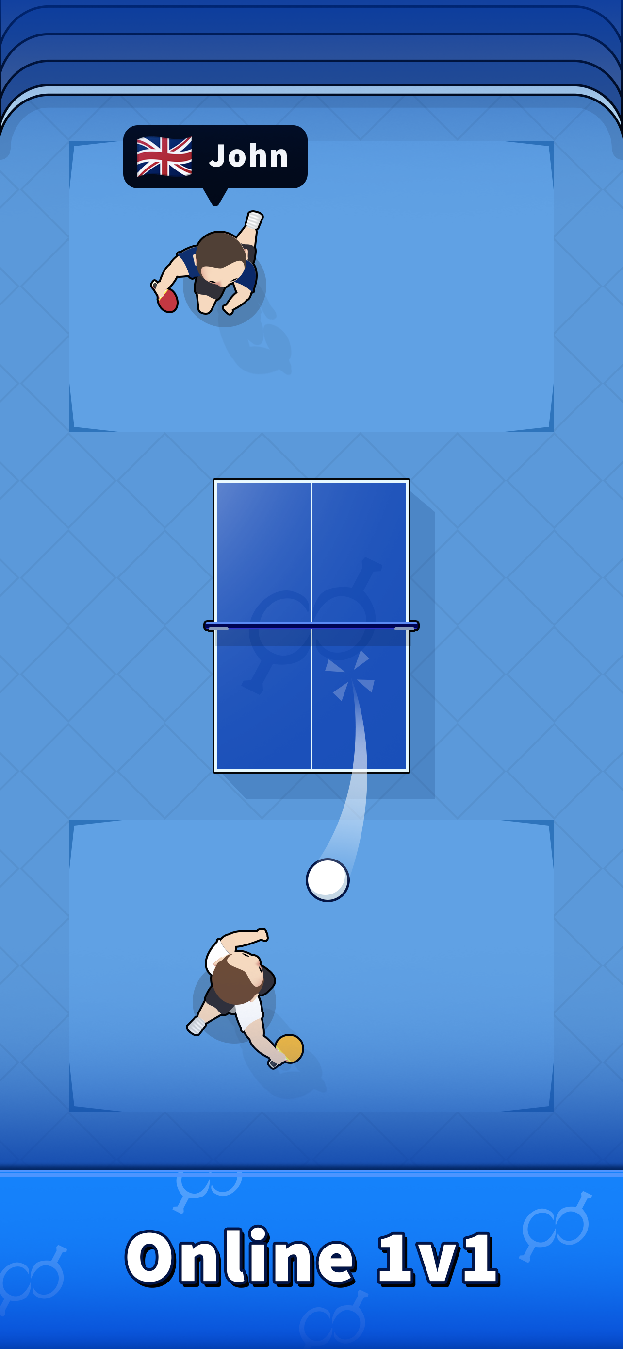Screenshot 1 of Pongfinity Duels：1v1 オンライン卓球 1.03