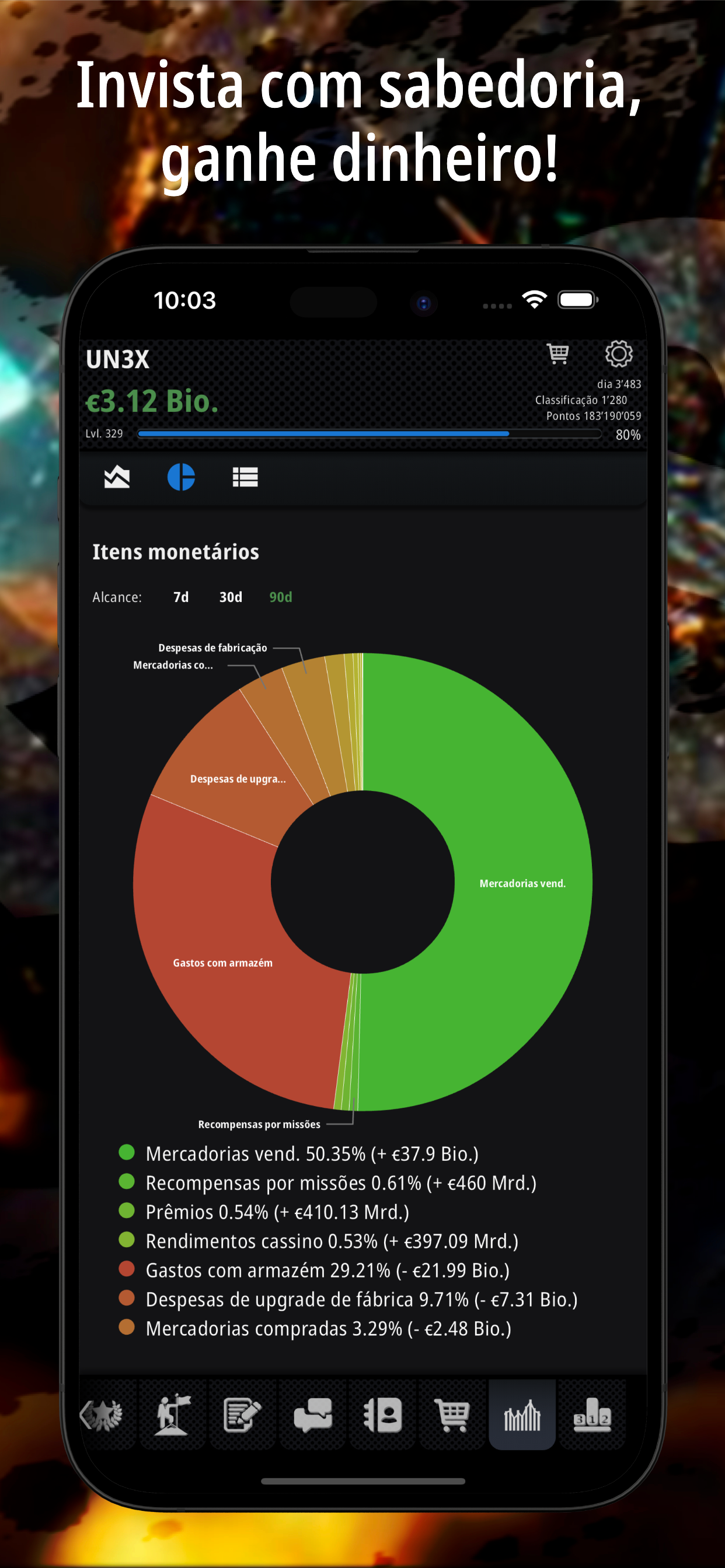 Captura de Tela do Jogo Resources: Business Tycoon GPS