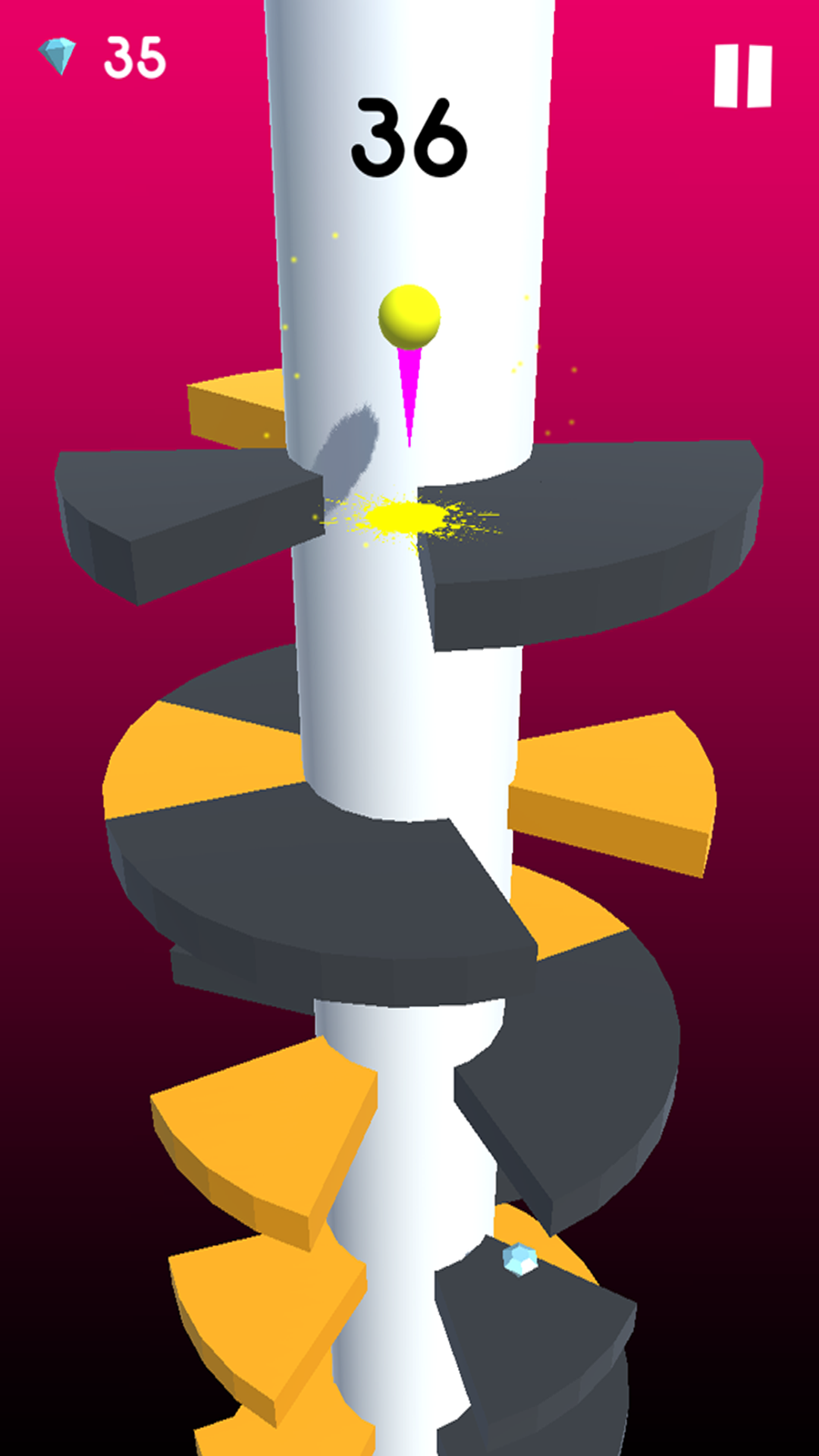 Helix Jump Ball - Spiral Tower Game Screenshot