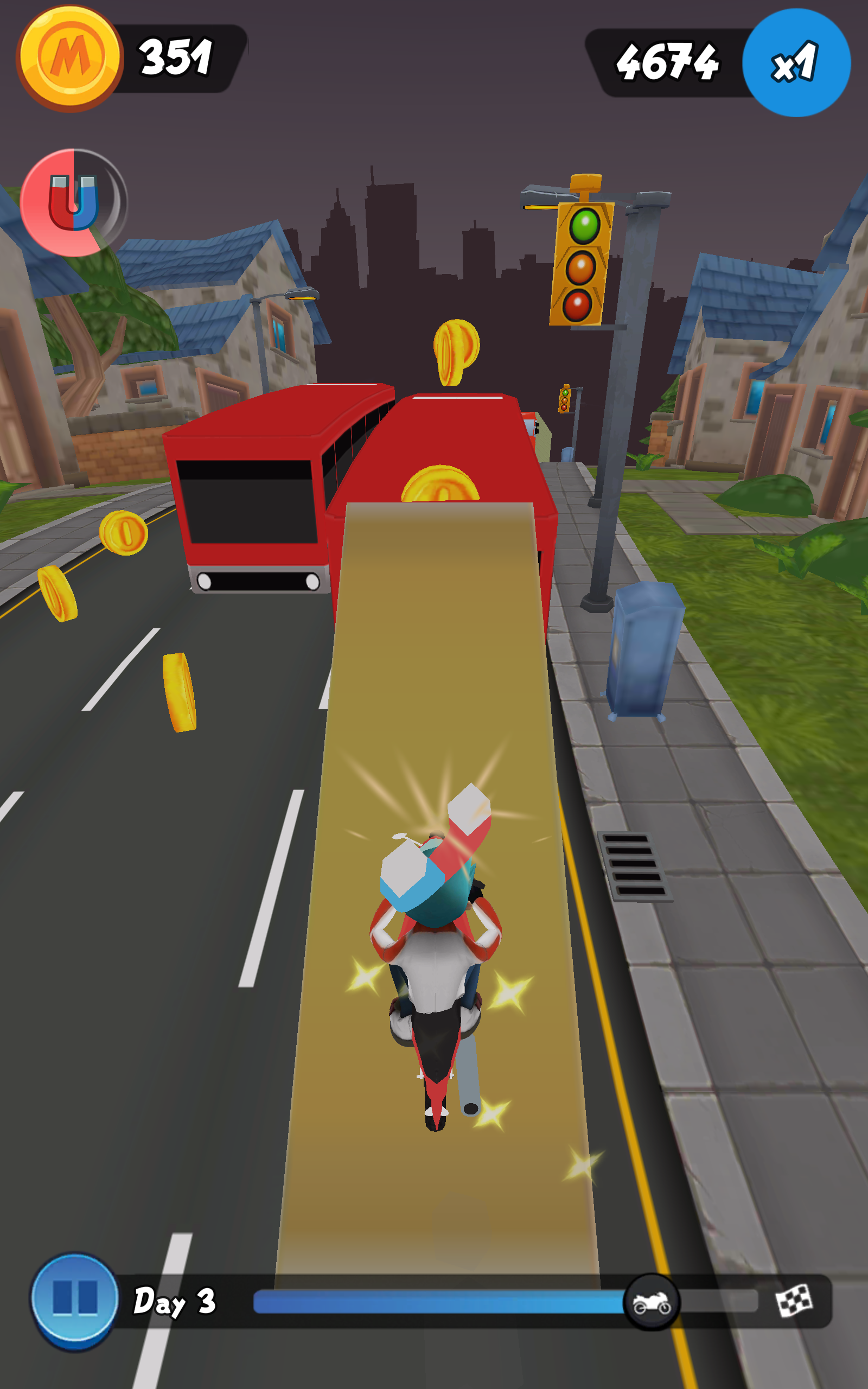 Moto Max: Endless Runner Game Screenshot
