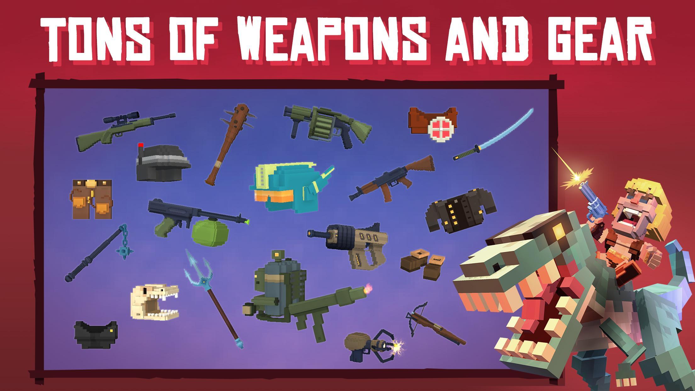 Скриншот игры Dinos Royale - Multiplayer Bat