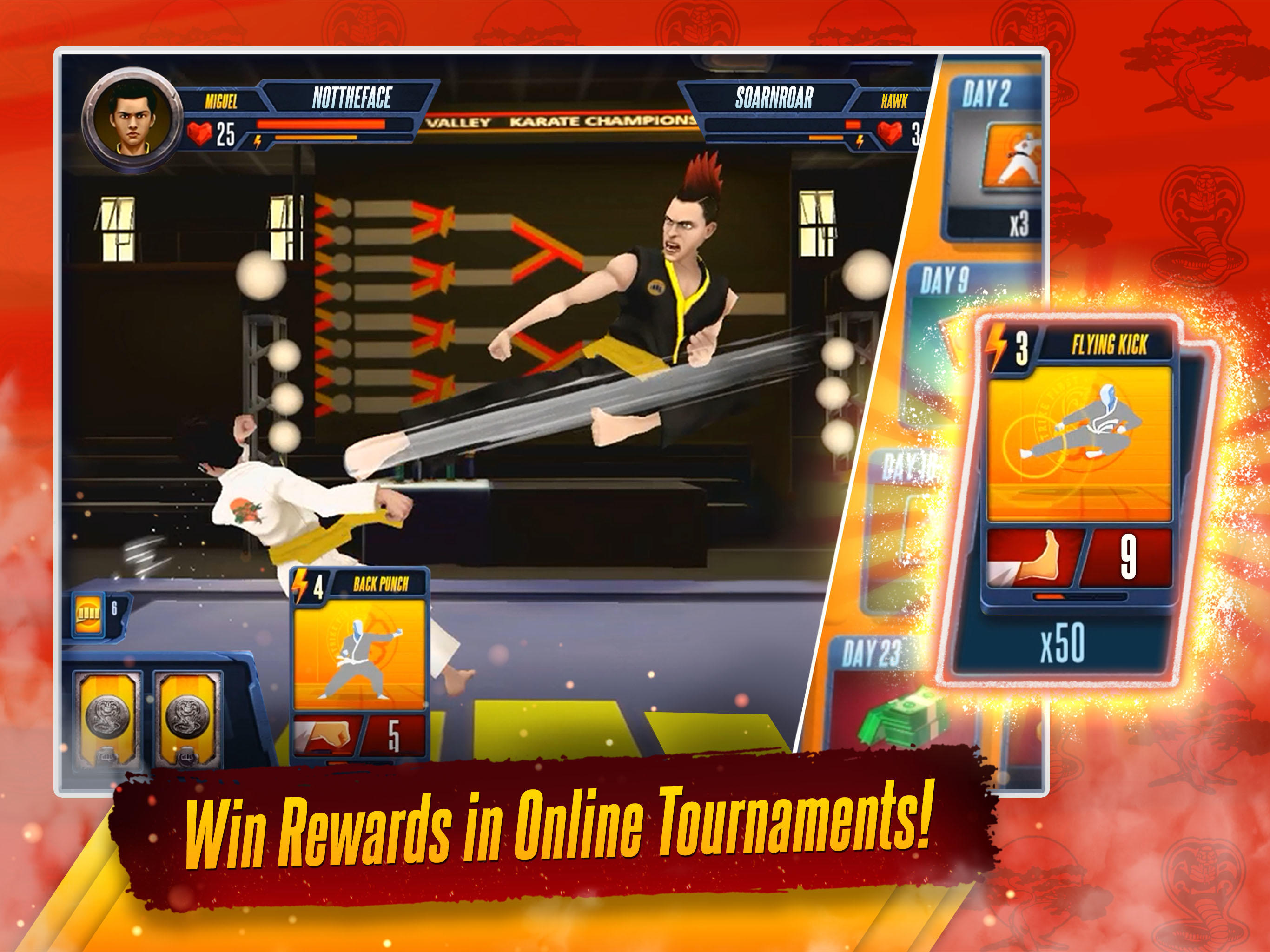Cobra Kai Card Fighter Gameplay Walkthrough (Android, iOS) - Part 1 