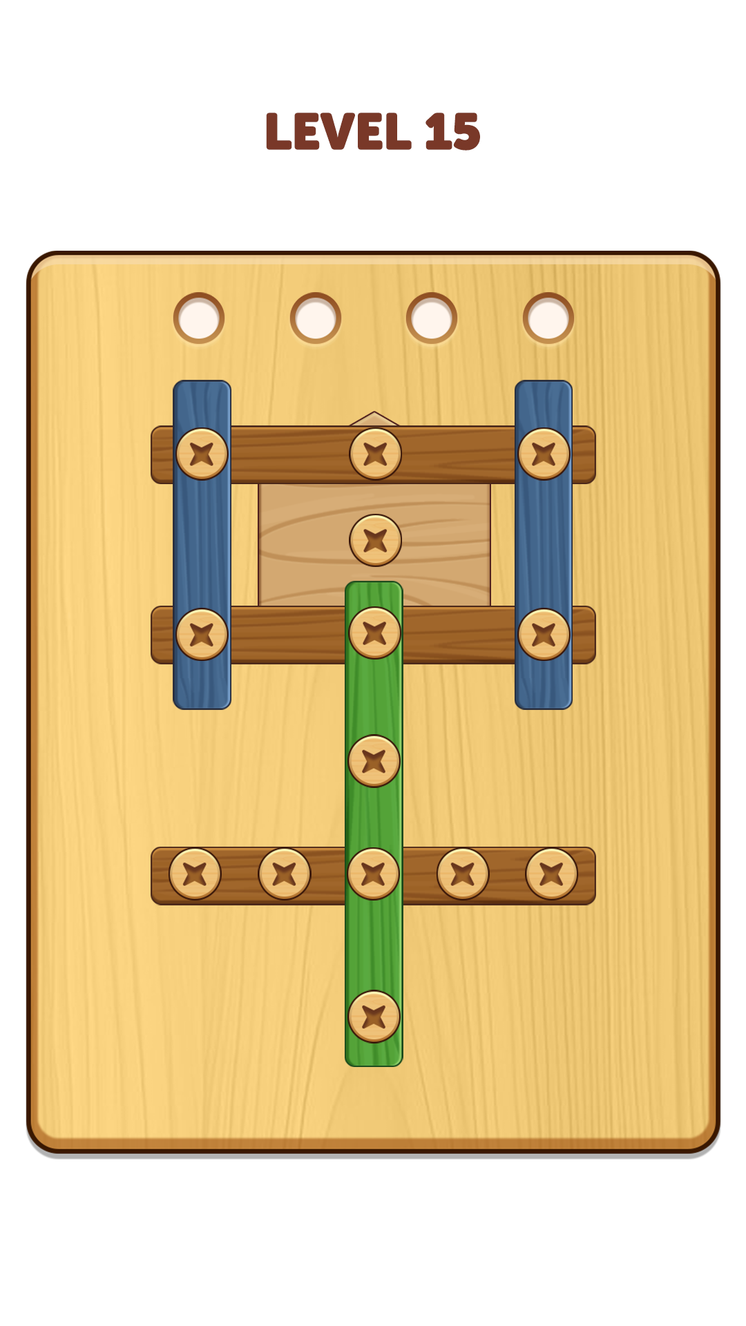 Wood Screw & Nuts Puzzle 遊戲截圖