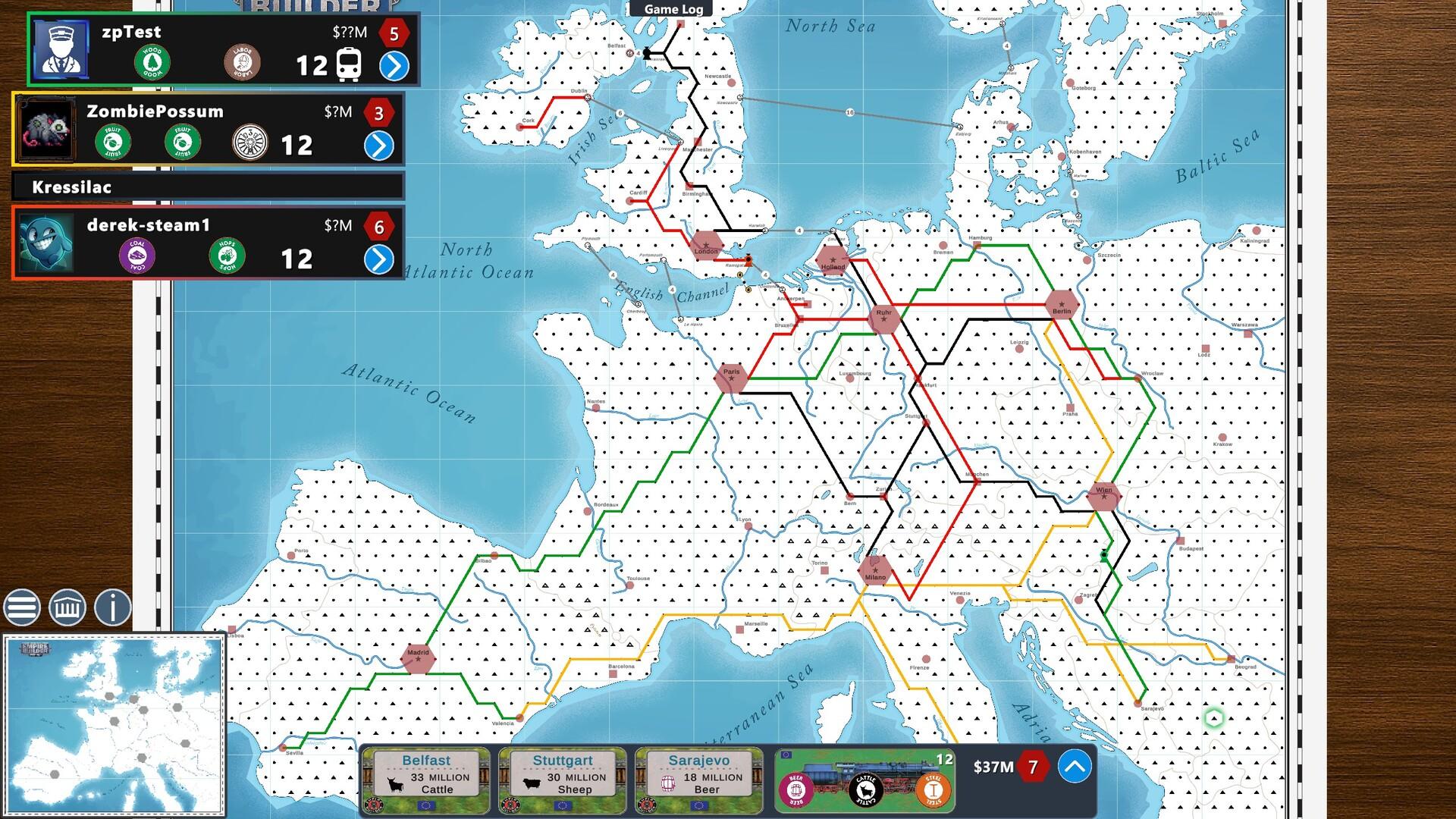 Empire Builder - Europe Game Screenshot