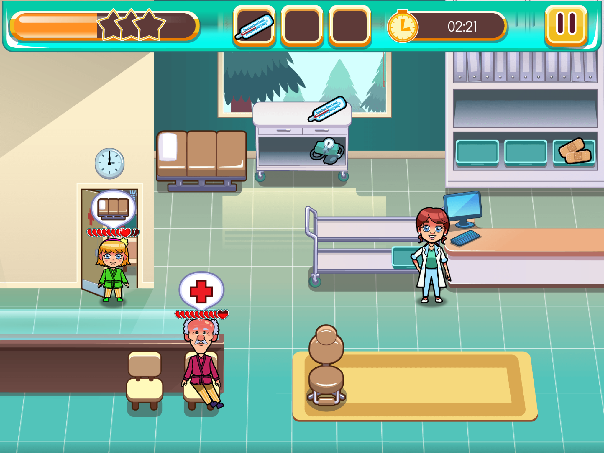 Captura de Tela do Jogo Hospital Dash Tycoon Simulator
