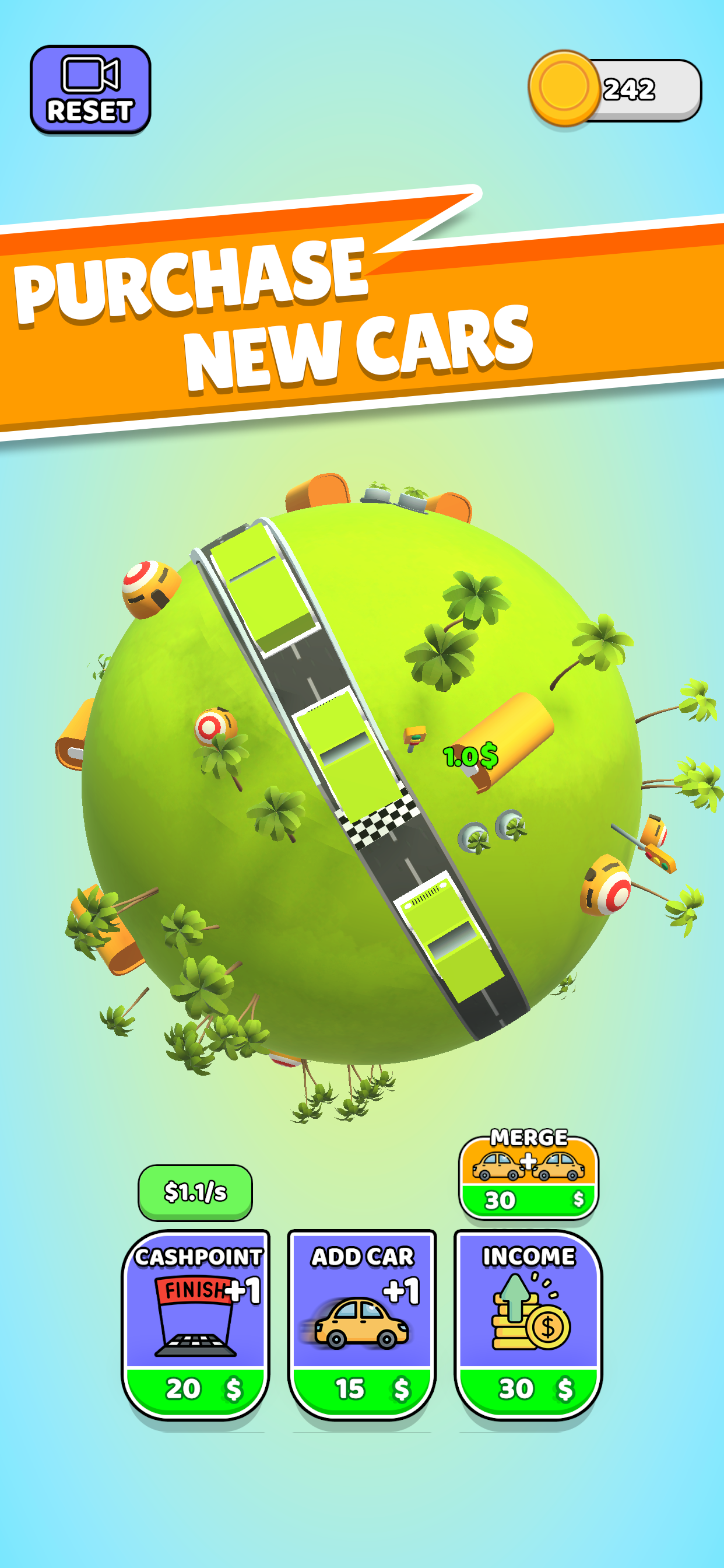 Planet Car Game Screenshot