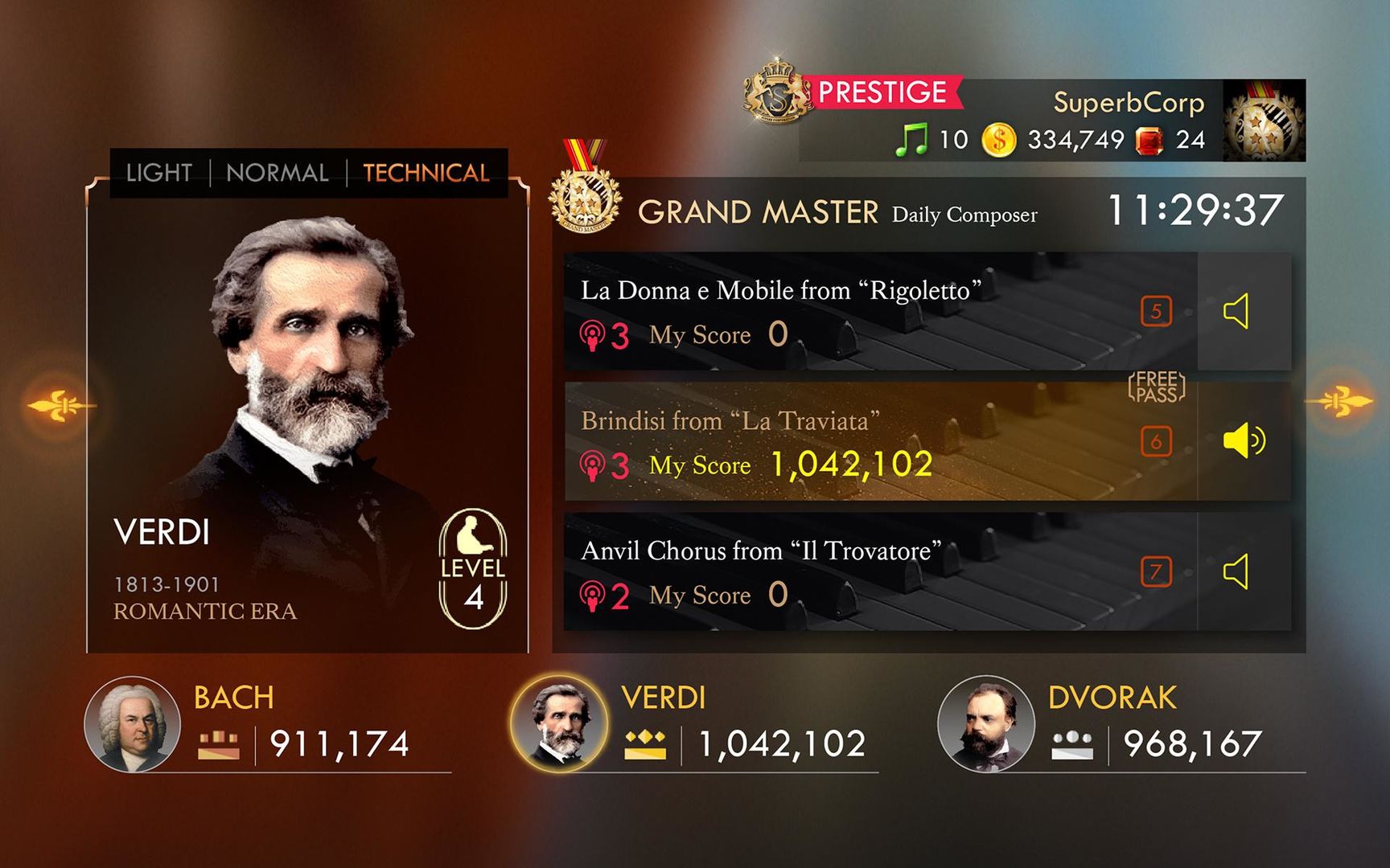Screenshot of Pianista