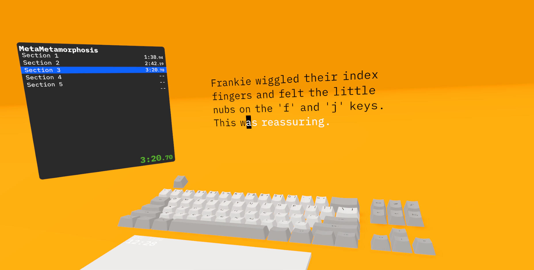 Screenshot of Typing Simulator