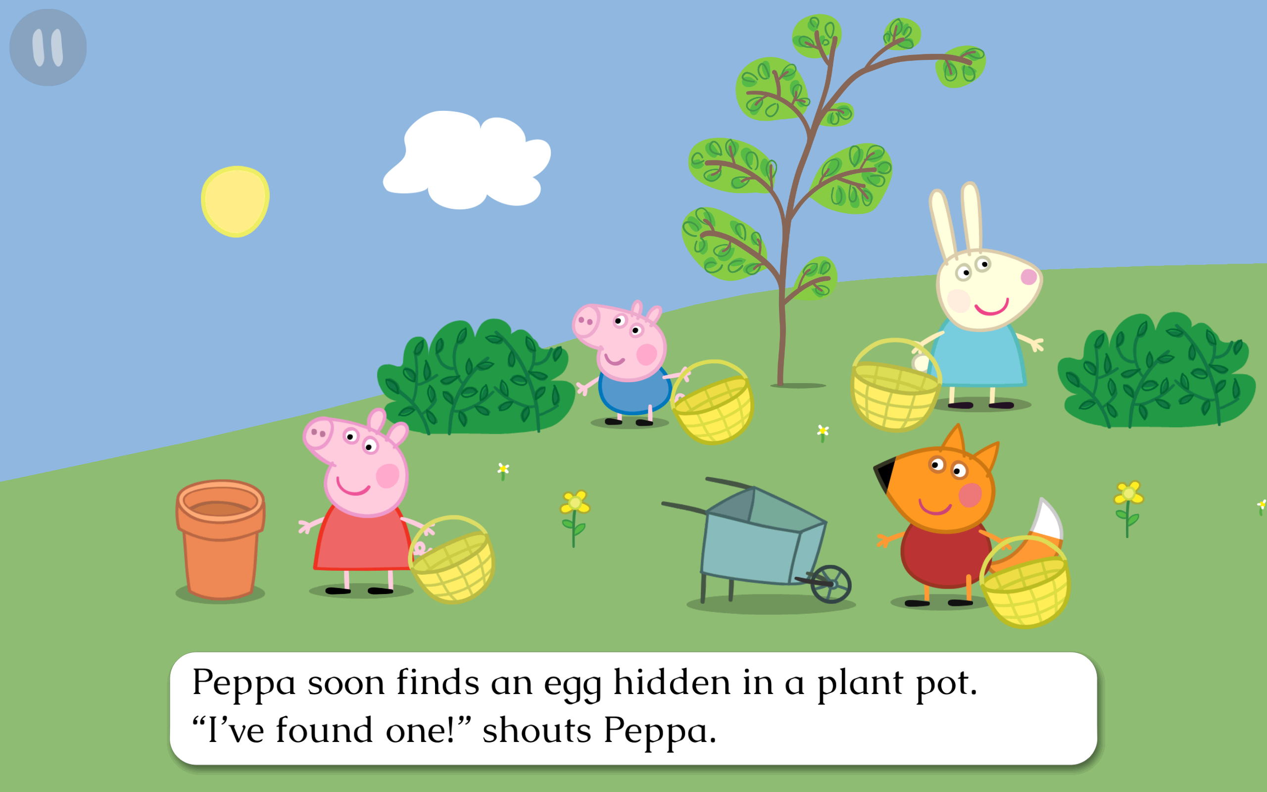 Captura de Tela do Jogo Peppa Pig Book: Great Egg Hunt