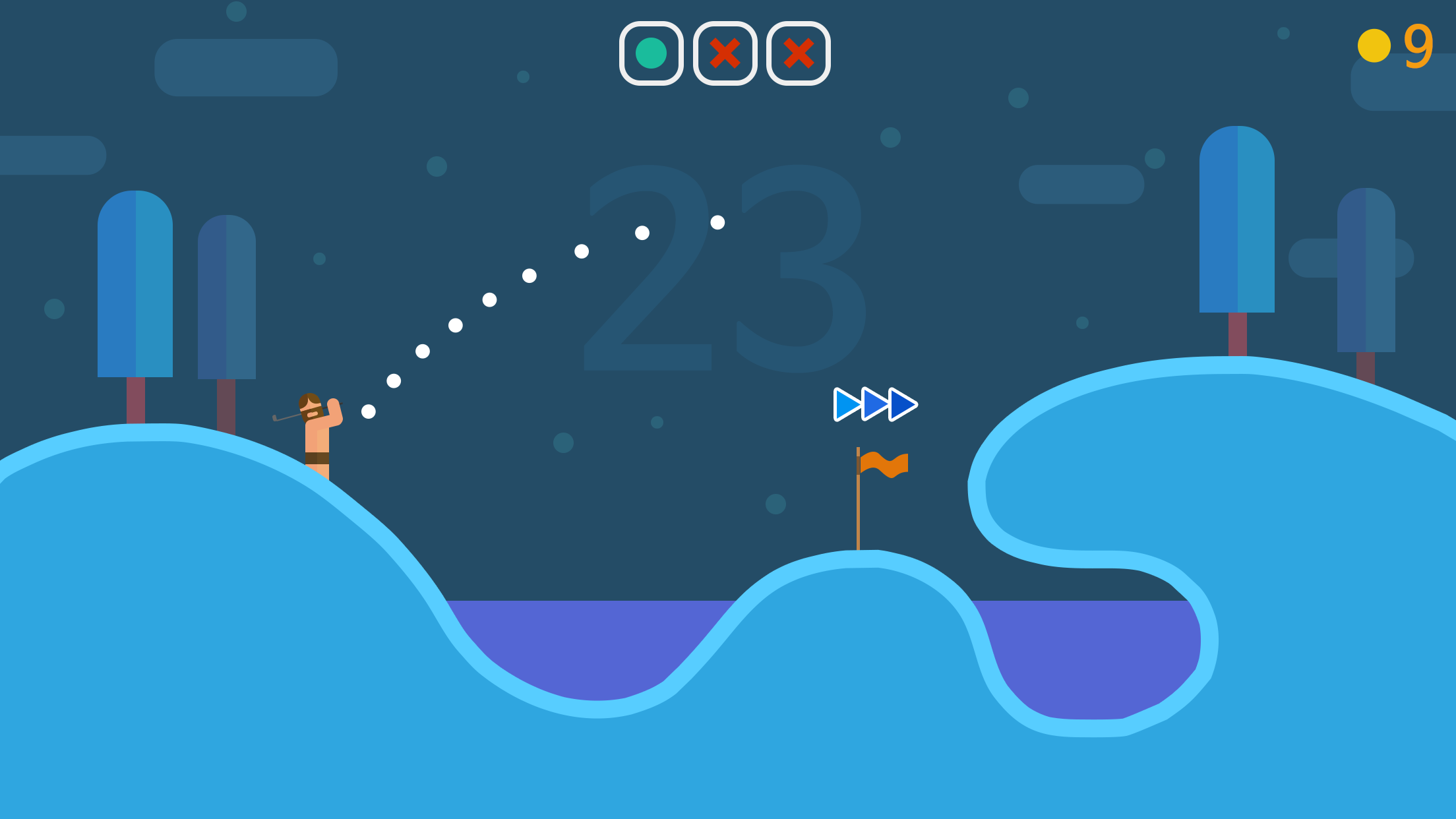 Lonely One : Hole-in-one Game Screenshot