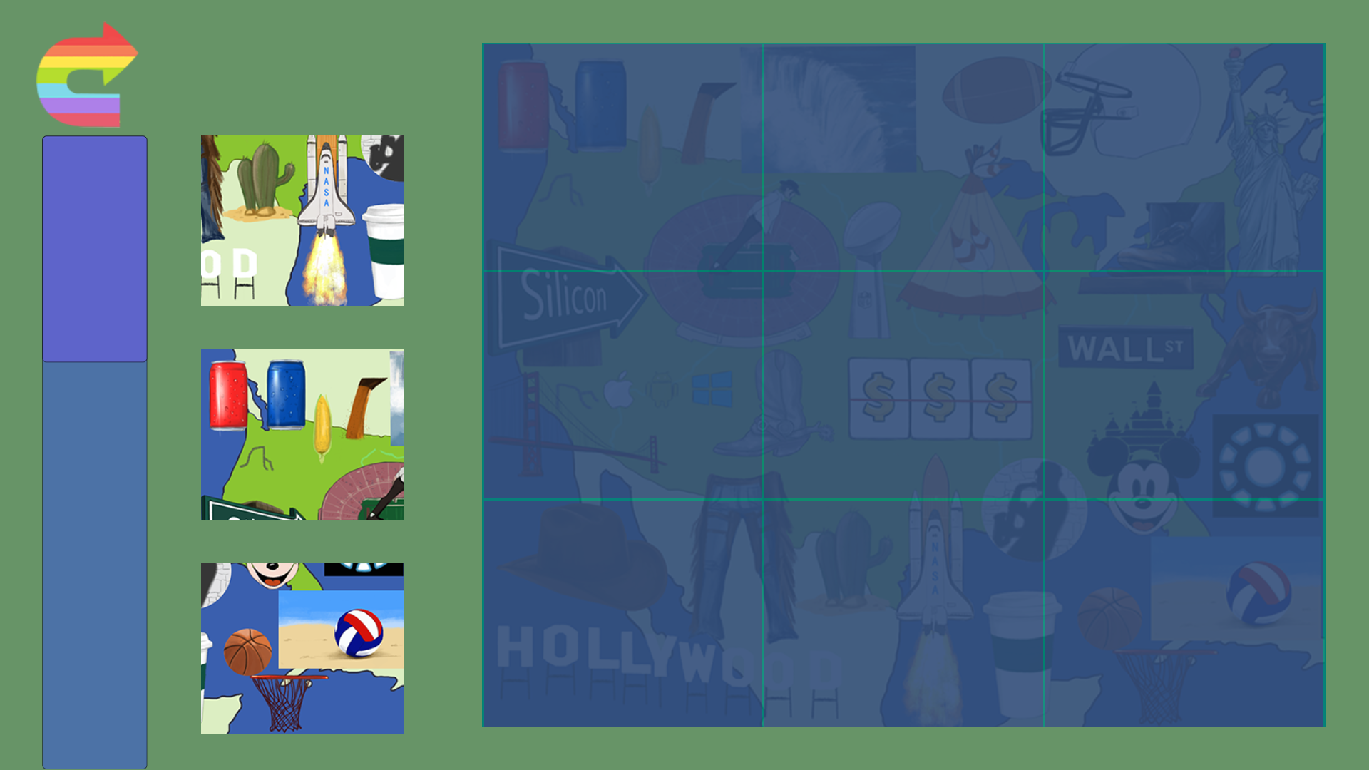益智地图拼图 Game Screenshot