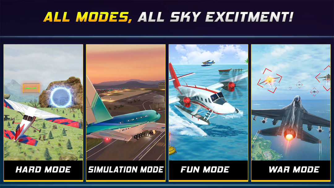 Airplane Game 3D: Flight Pilot ภาพหน้าจอเกม
