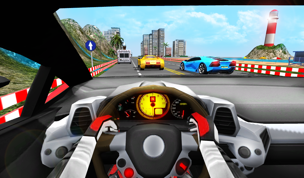 Screenshot 1 of Car Turbo တွင်ပြိုင်ကား 