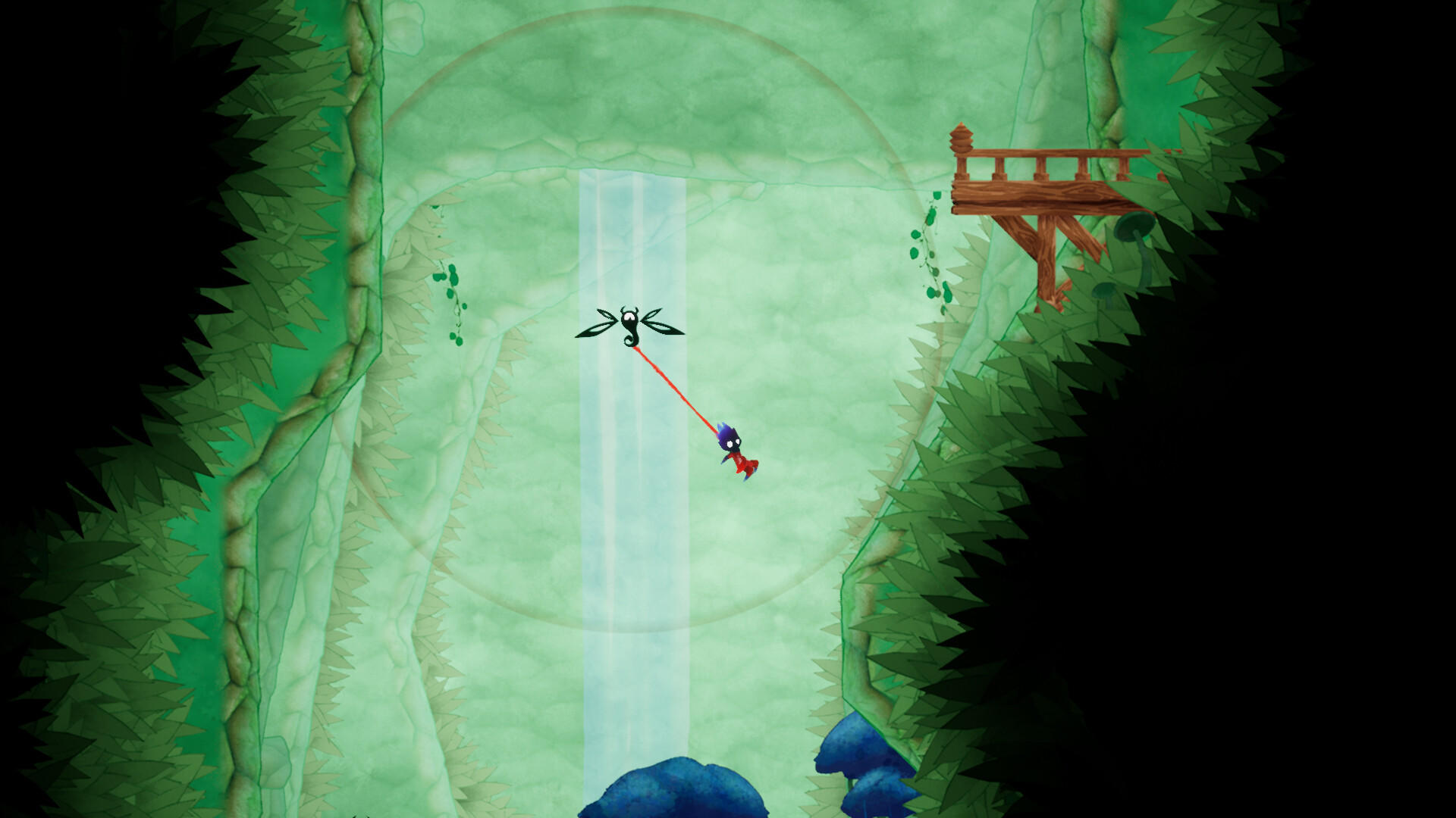 Screenshot of Naginami and the Crimson Thread
